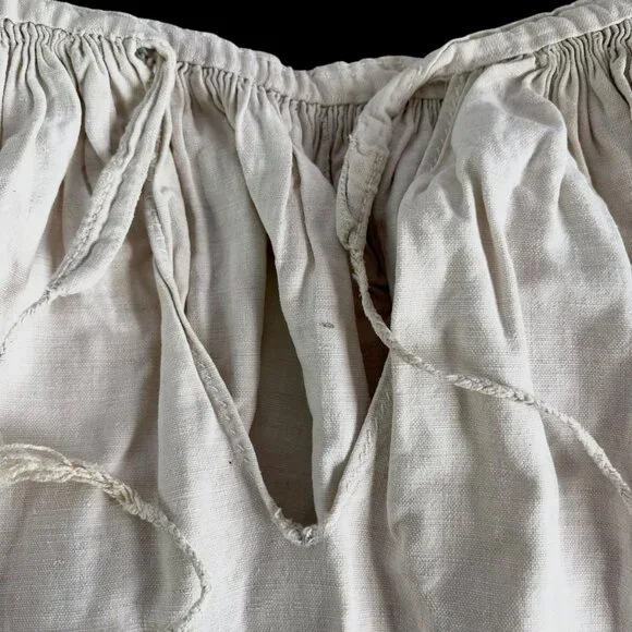 Romanian Homespun Linen Handmade Folk Petticoat - Picture 6 of 16